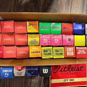 Golf ball, tee, accessory lot NEW!